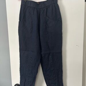 Quince Women's Navy Ankle Pants